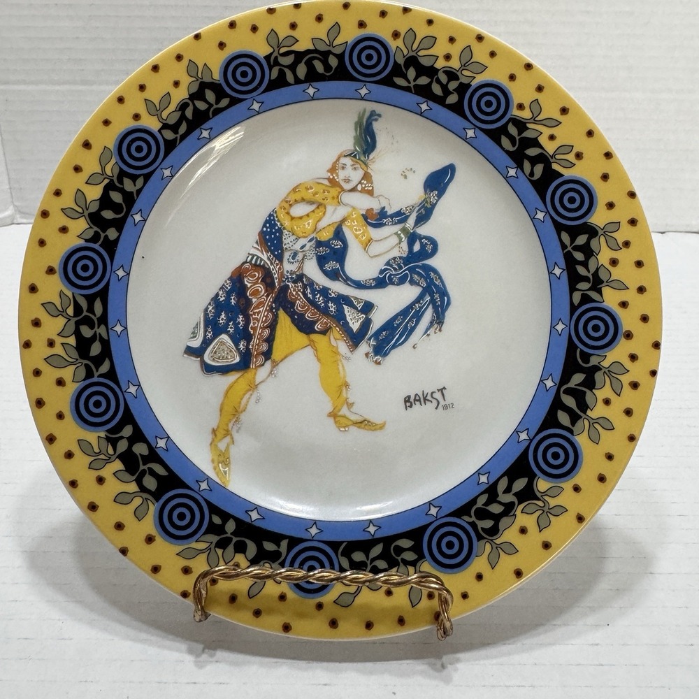 7.25" Dance Hindoue  Philippe Deshoulieres Limoges Opera House Paris Plate Bakst